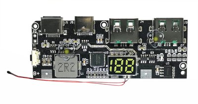 25W 5-портов Плата  Power Bank с цифровым LED дисплеем - с быстрой зарядкой, чип SW6208S 1006 фото