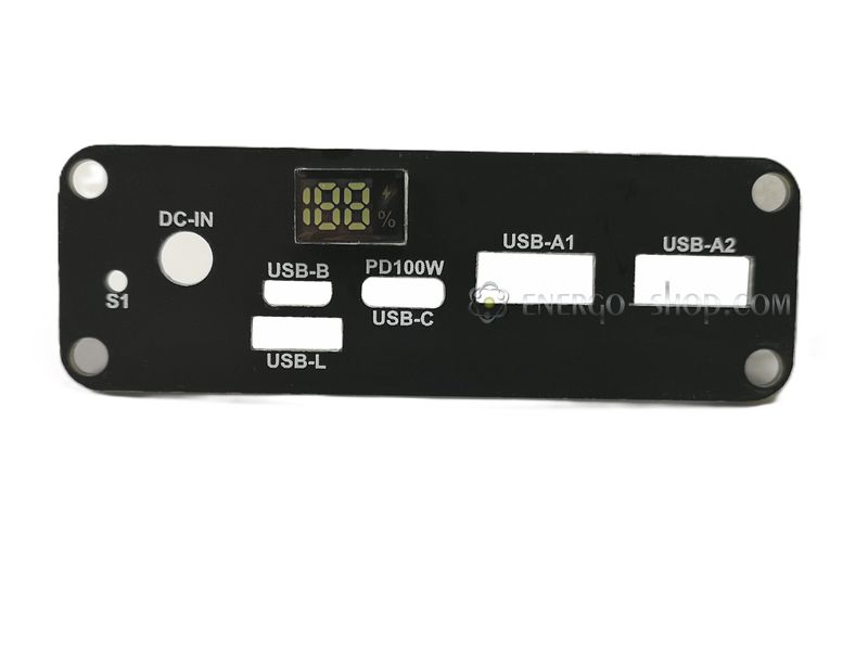 Передняя панель c цифровым LED индикатором для модуля Power Bank  3S, 4S, 5S 1007 фото