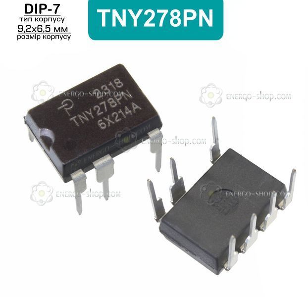 TNY278PN, DIP-7 мікросхема /Power Integrations/ 9308 фото