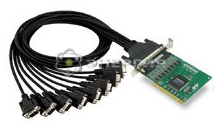MOXA 8 COM портов RS-232 шина PCI + кабель на 8 портов DB9 папа 130 фото