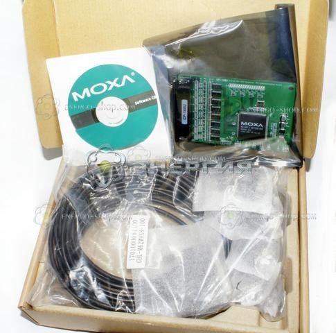 MOXA 8 COM портов RS-232 шина PCI + кабель на 8 портов DB9 папа 130 фото