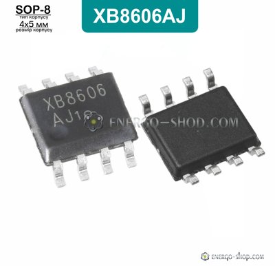 XB8606AJ, SOP-8 мікросхема контролер заряда LI-ion акумуляторів 1858 фото