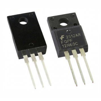 12N60С (TO220F) N-канальний MOSFET транзистор FQPF12N60C, 600В, 12 А /Fairchild/ 3429 фото