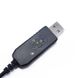 USB Зарядний кабель для портативних  радіостанцій Baofeng з LED індикатором заряду 9701 фото 4