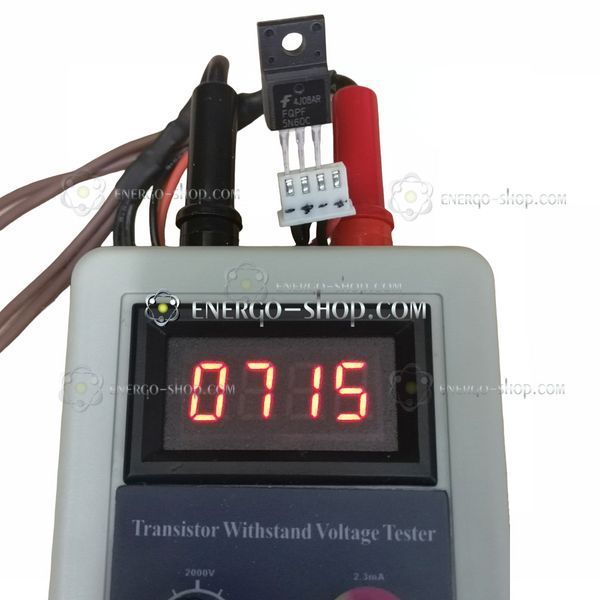 5N60С, TO220F, N-канальний MOSFET транзистор FQPF5N60C, 600В, 4.5 А /Fairchild/ 1372 фото