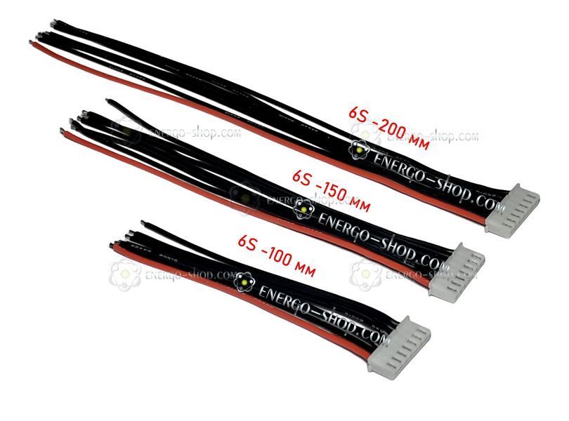 6S, 22AWG - 200мм  Балансировочный кабель, разъем-JST-XH с термостойким силиконовым проводом 1438 фото