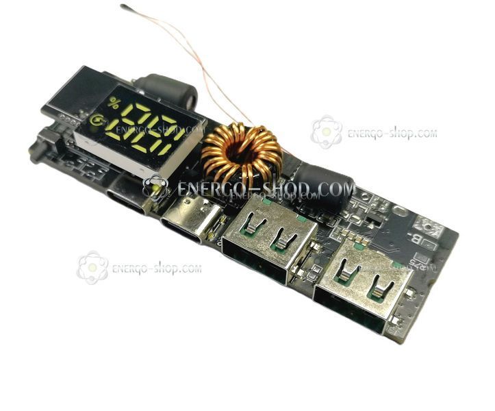 100W & 65W, 5S Зарядный модуль Power Bank с цифровым LED индикатором, Type-C Type-C порты 1010 фото