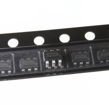 FS8205A (SOT23-6) здвоєний N-канальний польовий транзистор, маркування-8205A 3452 фото