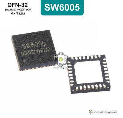 SW6005 QFN-32 мікросхема 5V 2.4A 9081 фото