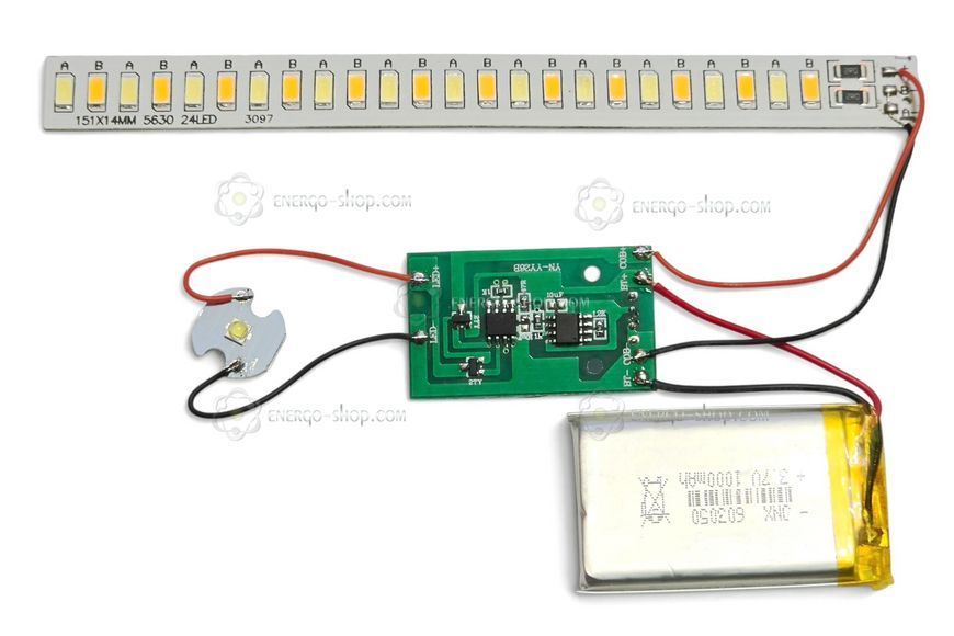 Плата YN-YY26B світлодіодного ліхтаря,  для двох LED 6-10Вт 5208 фото