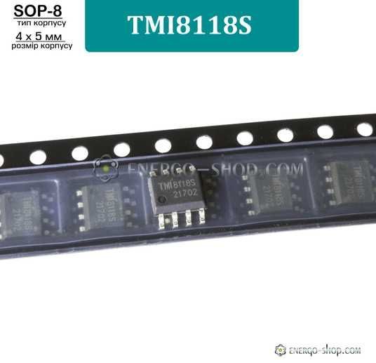 Купити TMI8118S, SOP-8, мікросхема 9332 в інтернет магазині Energo