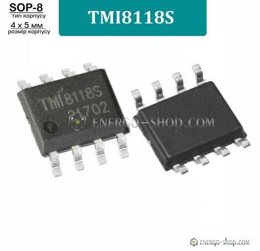 Купити TMI8118S, SOP-8, мікросхема 9332 в інтернет магазині Energo