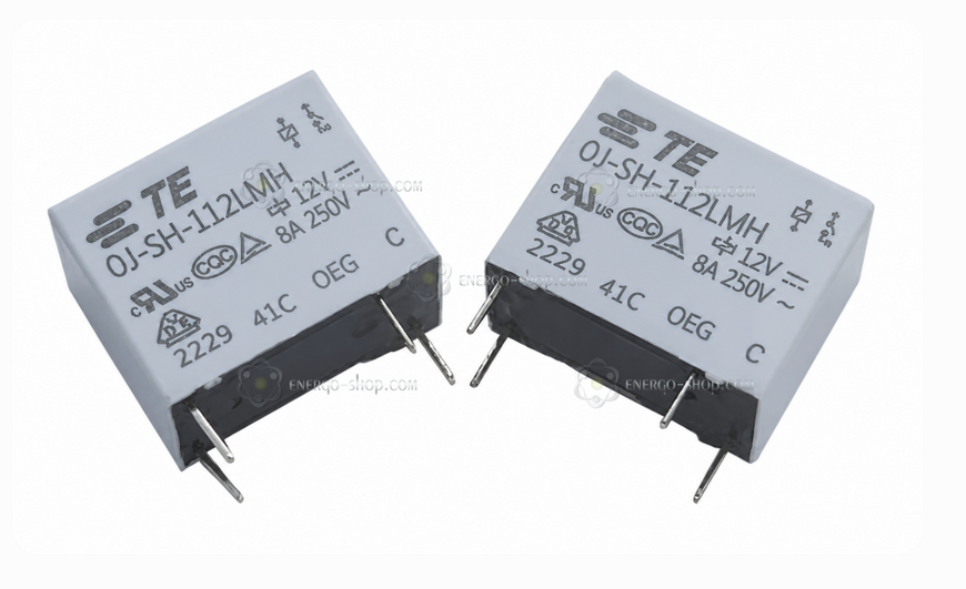OJ-SH-112LMH, реле DC 12V, AC-8А/250V /TE/ 1520 фото