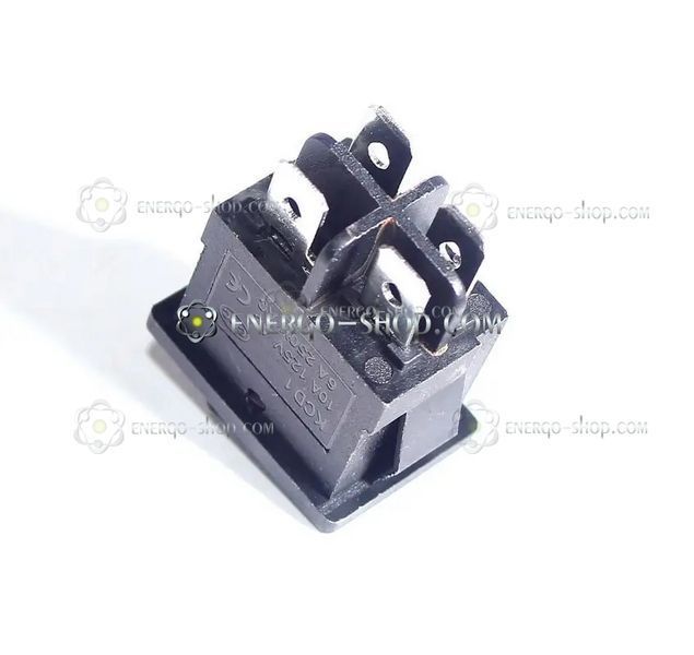 KCD1-104 Перемикач червоний 250V 6A OFF-ON 2х2pin (срібні контакти) 1232 фото