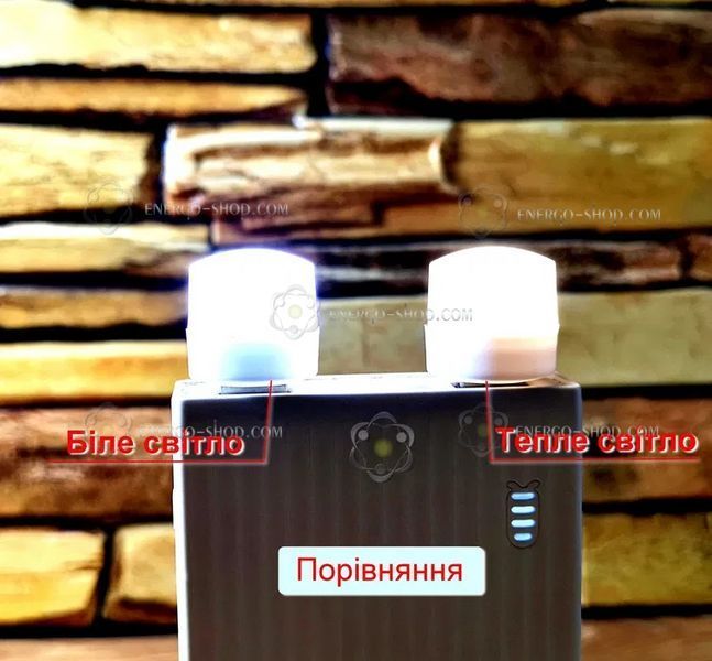 1W теплый белый свет USB светодиодная LED лампа от PowerBank 001892 фото