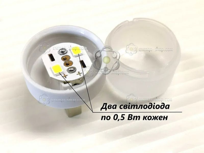 1W теплый белый свет USB светодиодная LED лампа от PowerBank 001892 фото