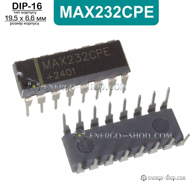 MAX232CPE, DIP-16 микросхема 9289 фото