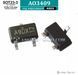 AO3409, SOT23-3, P-канальний MOSFET 30V 2.6А, код: A9DX 3354 фото 1