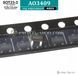 AO3409, SOT23-3, P-канальний MOSFET 30V 2.6А, код: A9DX 3354 фото 2