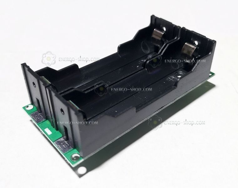 DC 12V ДБЖ (UPS) модуль  безперебійного живлення, потужність 15W з Батарейним відсіком 2 х 18650 (без батарей) (QF-M6001-1) 1062 фото