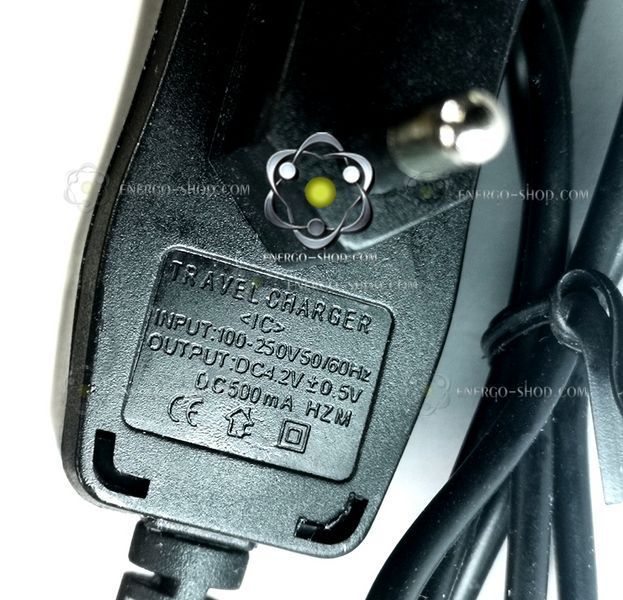 Зарядка 4,2V 500мА 1S для Li-ion- Li-pol акумуляторів (штекер DC 3,4х1,4мм ) 015031 фото