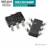 OB2283AMP, SOT23-6 микросхема, код маркировки 283I13 9267 фото