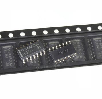 TL074I, SOP-14, мікросхема TL074IDR /Texas Instruments/ 9531 фото