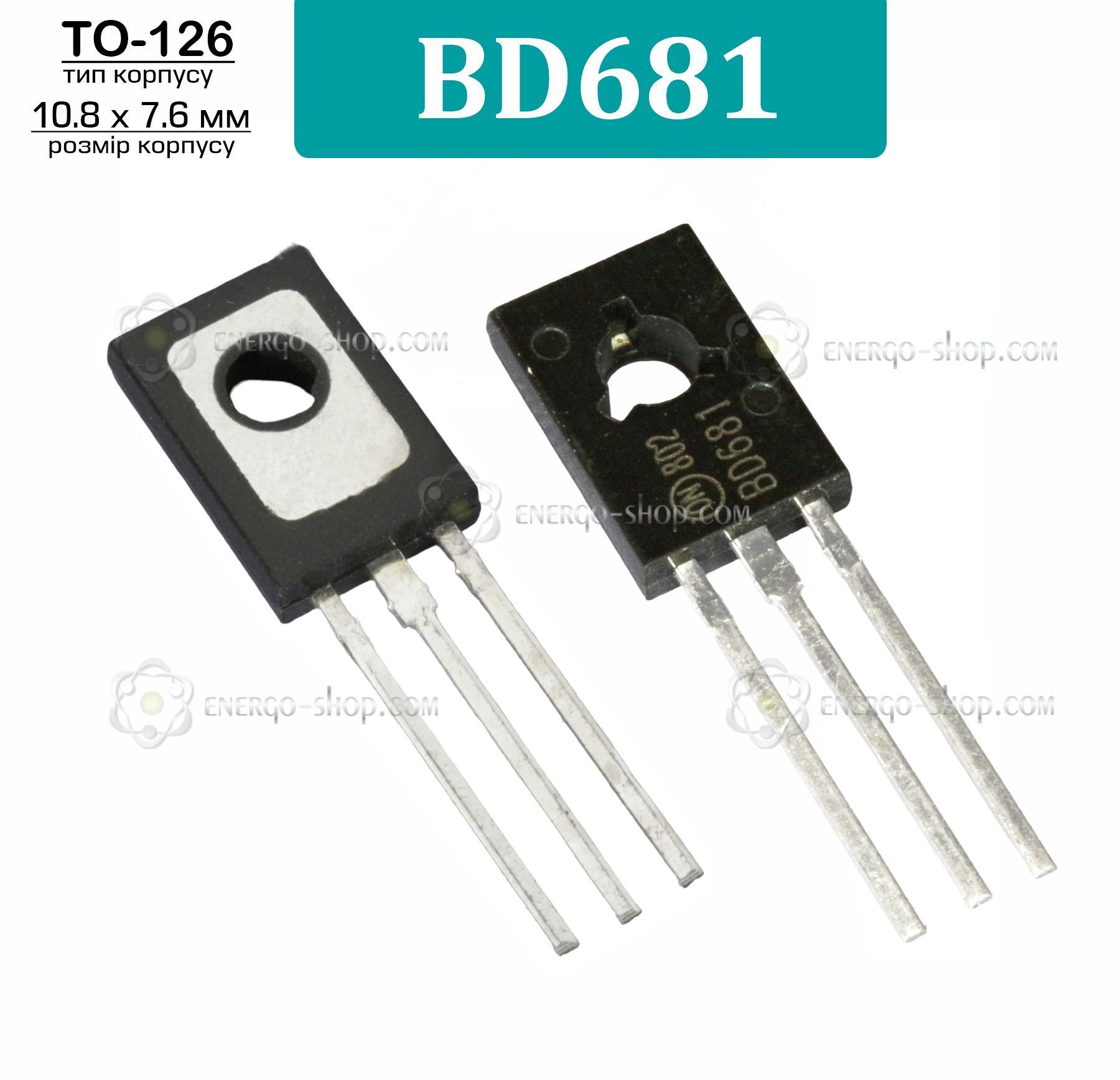 Bd681 Arduino Купити BD681, TO-126, NPN транзистор (ON Semiconductor) 1715 в інтернет ...