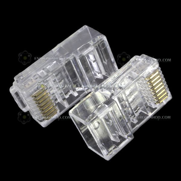 RJ45 Ethernet CAT5 сетевой разъем 8P8C (позолоченные контакты) 1499 фото