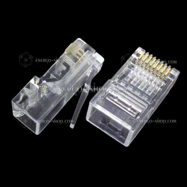 RJ45 Ethernet CAT5 сетевой разъем 8P8C (позолоченные контакты) 1499 фото