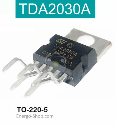 TDA2030A TO220-5 Мікросхема підсилювач звуку 2030 фото