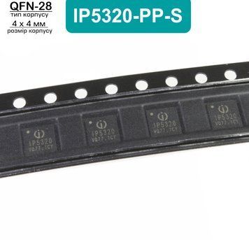 IP5320-PP-S, QFN-28 мікросхема (INJOINIC) 9478 фото