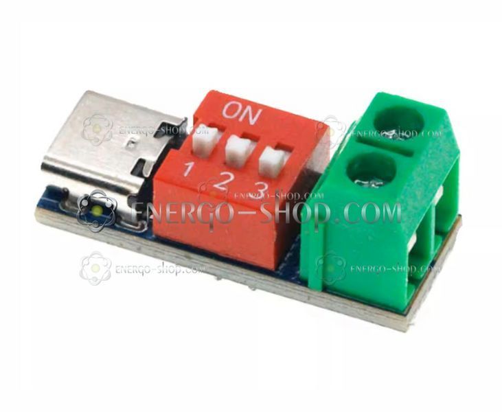Type-C плата триггер Sink  PD/QC с переключателем напряжения 5V 9V 12V 15V 20V 5435 фото