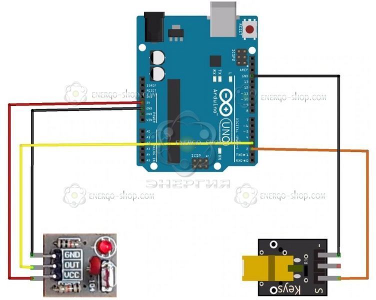 KY-008 650нм червоний лазерний модуль 6мм 5В 5мВ для Arduino 1655 фото