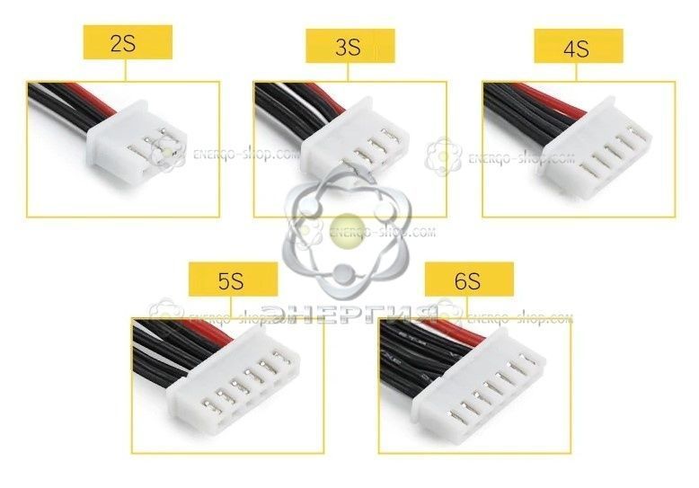 3S, 22AWG - 100мм Балансировочный кабель, разъем-JST-XH с термостойким силиконовым проводом 1584 фото