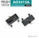 AO3415A, SOT23-3, P-канальний польовий транзистор, код маркування: XFDX,  4.0A 20V 3339 фото 1
