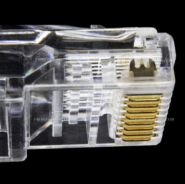 RJ45 Ethernet CAT5 сетевой разъем 8P8C (латунные контакты) 1478 фото