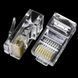 RJ45 Ethernet CAT5 сетевой разъем 8P8C (латунные контакты) 1478 фото 4